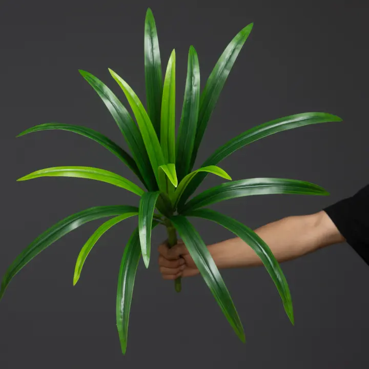 Planta Artificial De Gran Tamaño 60cm Con 18 Hojas De Orchidáceas Para Decoración De Jardín Interior Y Exterior Arbolado Falso Para Hogar Y Exposiciones - 1