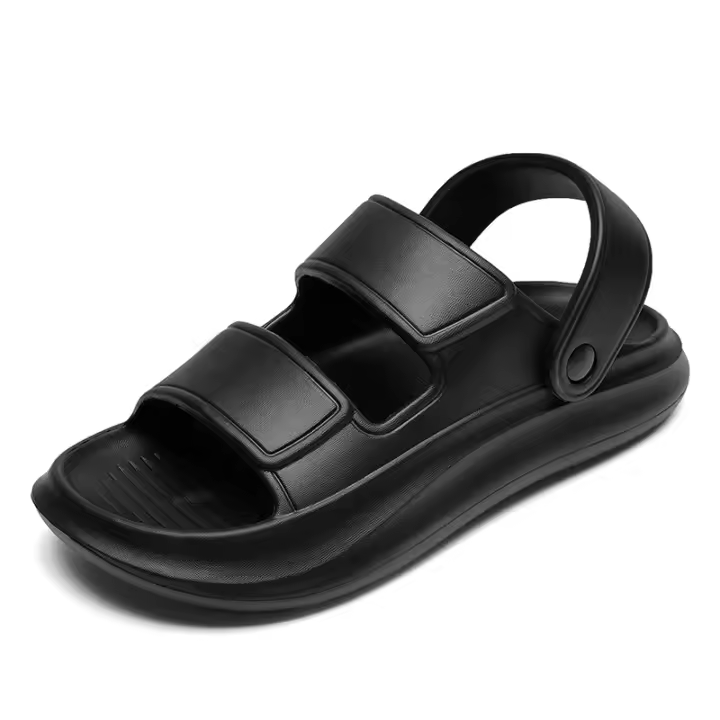 Sandalias De Verano Para Hombre EVA Plataforma Suave Zapatillas De Playa Casuales Comodidad Plataforma Diseñador Sandalias Slip-On PVC - 1