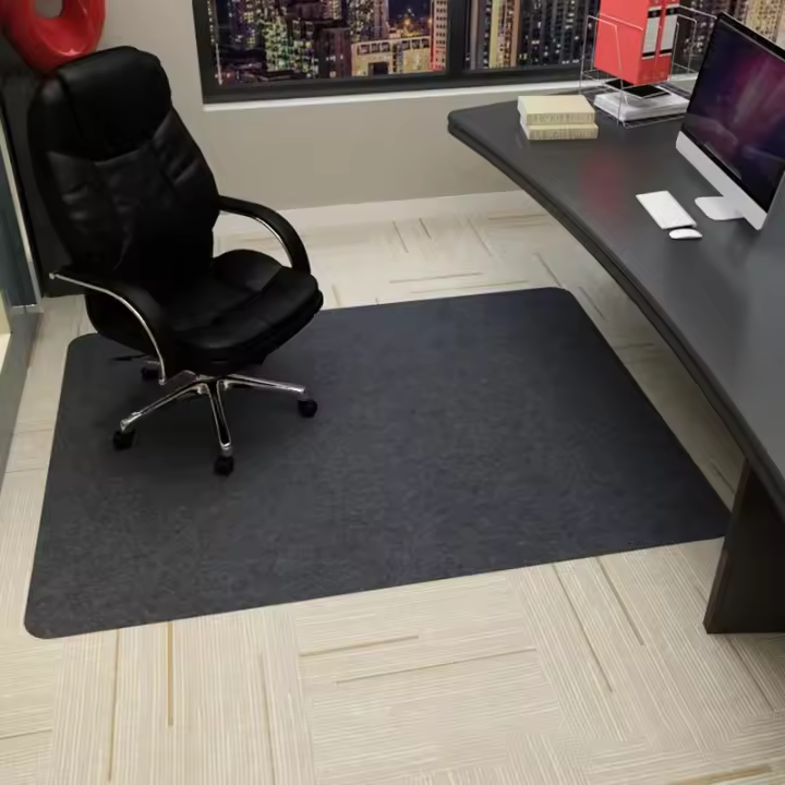 Carpetilla Antideslizante Para Oficina Y Gaming Protección De Piso Con Diseño De Cesta Colgante No Esmerilada TPR Adhesivo Para Suelo - 1
