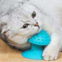 Cepillo De Masaje Para Gatos Y Perros Auto-Guidado Con Ventosa Durable Accesorio De Peluquería Para Mascotas Material Plástico - details 4