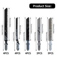 Juego De 16 Hojas De Sierra Jigsaw T Shank Para Madera Y Metal Herramienta De Corte Rápido T119BO/T119B/T111C/T118B/T118A Para Trabajos De Carpintería - details 7