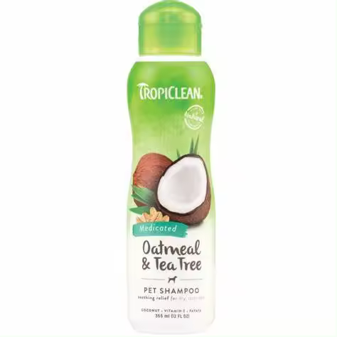 TROPICLEAN CHAMPU PARA ALIVIAR PICOR AVENA Y ARBOL TE 355ML - 1