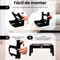 ALEVADI | Comedero Perro Elevado de 4 Alturas Ajustables | 2x Cuencos Acero Inoxidable | 1x Cuenco Antivoracidad ingesta lenta | ajustables en función del tamaño y edad | Ideal para Perros Gigantes, Grandes, Medianos y Cachorros | Patas antideslizantes - details 6