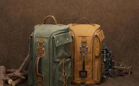 Mochara de viaje retro para hombre, mochipa de Lona encerada Resesto with Para portáthil de 17 "compartimento, Bolsa multibolsos para senderismo al Aire Libre, vintage waterproof Weekender - details 0
