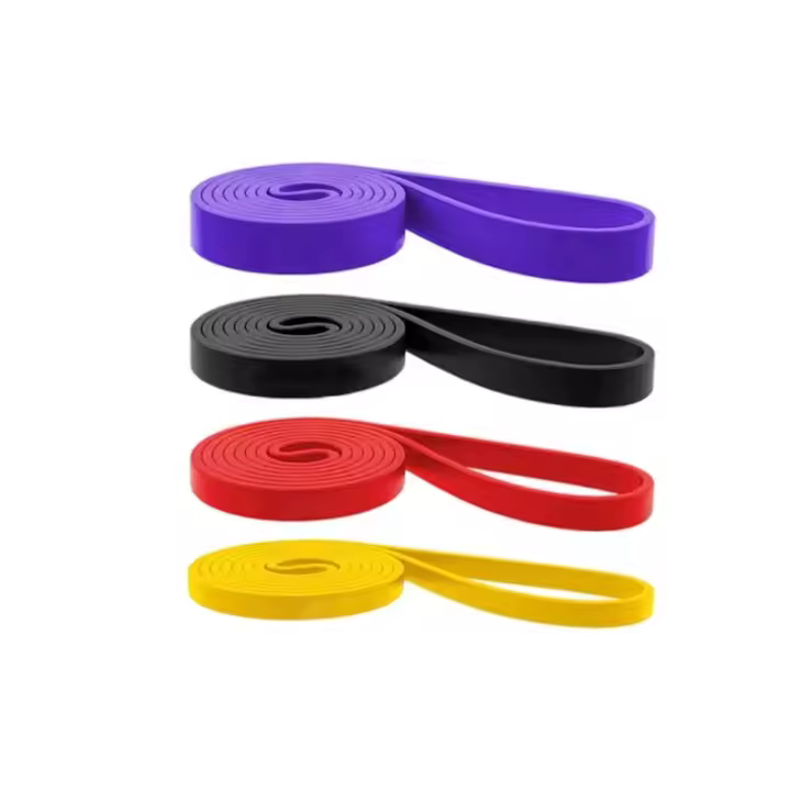 Juego De 4 Piezas De Banda De Resistencia TPE Látex Para Yoga Y Fitness Entrenamiento De Tensión Banda Elástica De Entrenamiento Peso Soportado Conjunto De Entrenamiento De Resistencia - 1