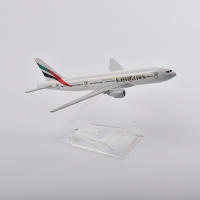 Modelo De Avión JASON TUTU 16cm Boeing 777 Emirates Airlines Metal Escala 1/400 Sin Batería Para Mayores De 14 Años - details 2