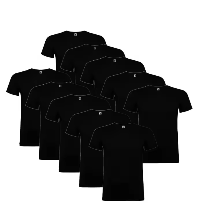 Roly - Pack 10 Camisetas Básicas Unisex - Manga Corta - 10 Camisetas de Algodón - Tallas S a 2XL - Amplio Surtido de Colores - Gramaje: 150 G/m² - 1