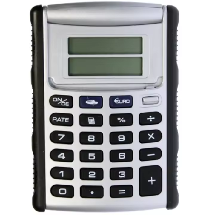 Calculadora Doble Pantalla Tapa Movil Tamaño Grande - 1