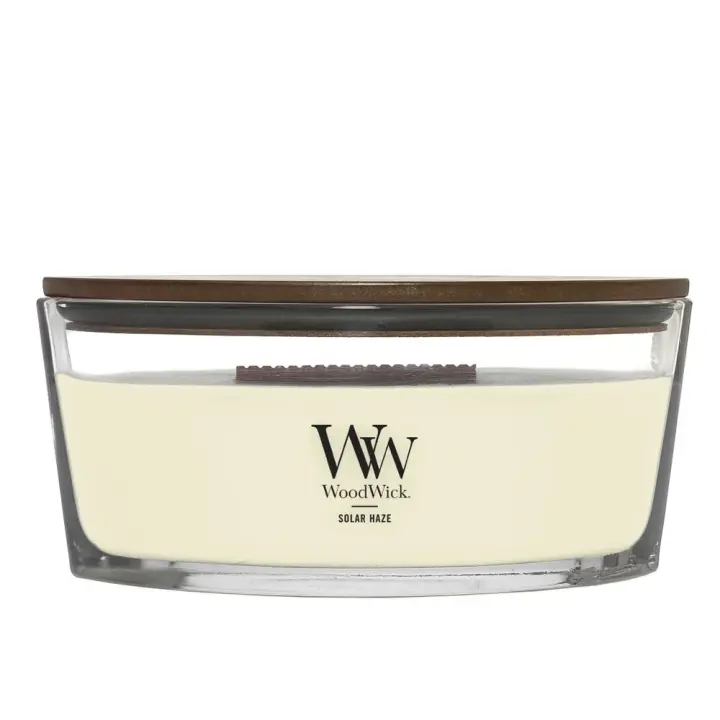 Vela WoodWick Core Ellipse Solar Haze Fragancia Cítrica - 1