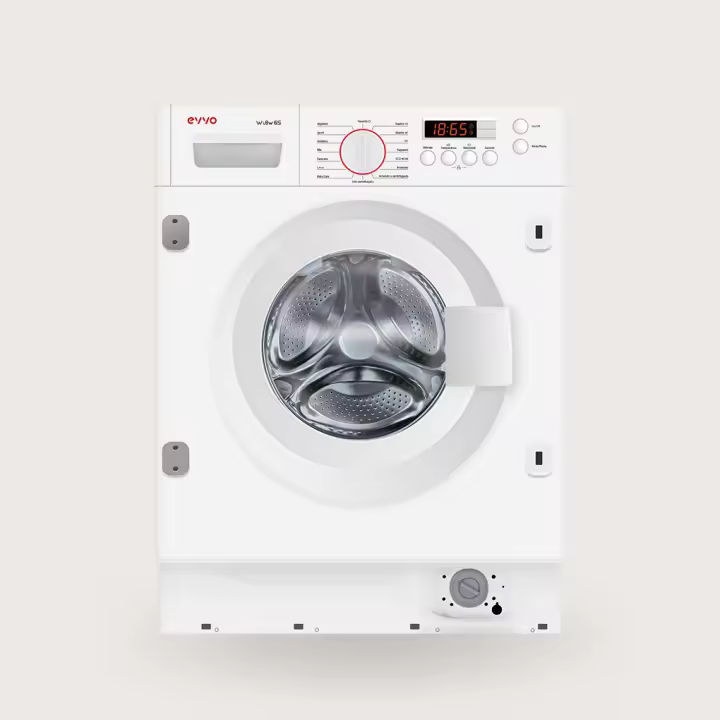LAVADORA-SECADORA INTEGRABLE EVVO wi8W6S, 8 kg lavado, 6 kg secado, 16 Programas,  Blanco - 1