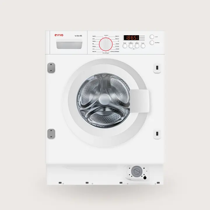 LAVADORA-SECADORA INTEGRABLE EVVO wi8W6S, 8 kg lavado, 6 kg secado, 16 Programas,  Blanco - 1