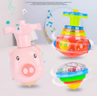 UFO Giratoria LED Para Niños Juguete De Luz Y Música Rotación Interactiva Regalo De Cumpleaños Divertido Juguetes De ABS - details 0