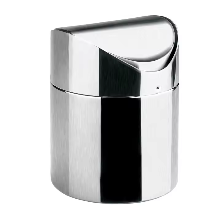PAPELERA SOBREMESA INOX 12 x 16 - 1