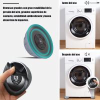 PATAS ANTIVIBRACION LAVADORAS - Cancelación de Golpes y Ruidos Universales - Almohadillas de Goma Lavadora - Patas Antideslizantes - Almohadillas Ruido Lavadoras - Universal Lavadoras, Amortiguadores Lavadoras, Frigoríficos y Muebles -  Antiruidos - 4ud - details 0