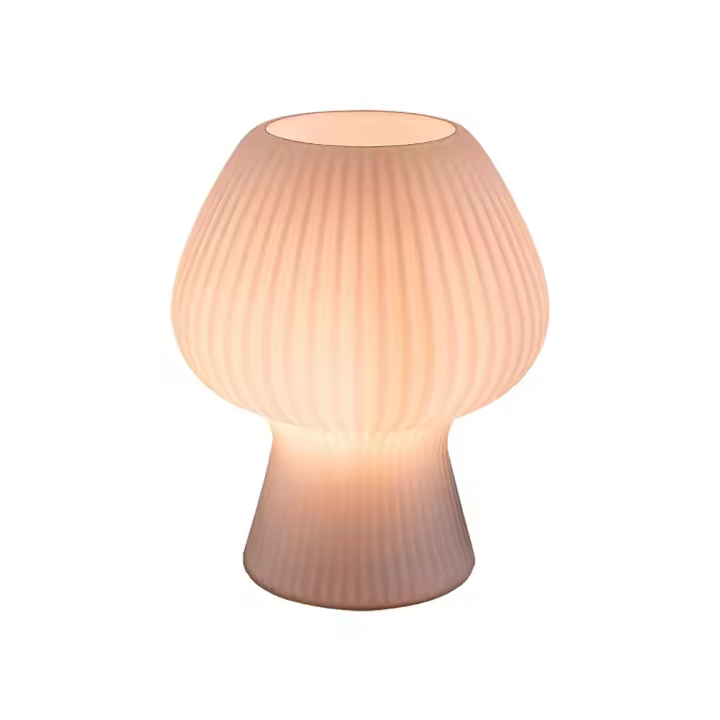 Lámpara de Mesa Blanca Cristal Blanco 1xE14 60W IP20 VINELLE  RABALUX - 1