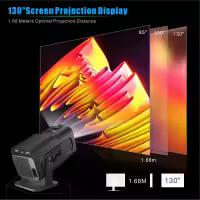 Android 11 Portable Projector, 4K, Native 1080P, 390ANSI, HY320, Visitors, Wifi6, BTpig, Cinema 1920*1080P, Prostate or Upgraded HY300 - details 17
