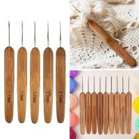 Ganchos De Crochet Largos De Madera De Bambú Para Manualidades Pequeños Y Herramientas De Tejido DIY Accesorios De Costura - details 4