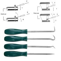 Juego De 4 Piezas De 135mm Herramientas De Reparación De Automóviles Con Gancho Corto Para Sellado De Aceite Y Guías Rojo Negro - details 2