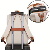 Bolsos,Mochila Ligera de Nailon para portáthil with compartimentor, mochila casual with Funda para chariot, Correas de hombro ajustables, cerre de Cremallera, forro de poliéster, para Viajes, desplantes Diarios y Negocios- - details 6