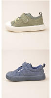 Zapatos De Correr Para Niños Anti-golpes Estilo Primavera Con Diseño De Rayas Bajo Y Suela De TPR Para Otoño Color Variado Talla Ajustable Para Edad 7-13 - details 5