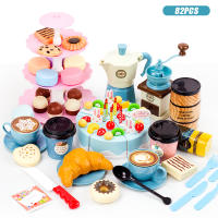 Juego De Comida Para Niñas Set De Té De Cocina Simulación De Pastel Y Café Juguete De Cocina Para Niños Juego De Casa De Juguetes Regalos De Cumpleaños - details 9