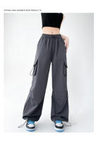 Pantalones Deportivos Casual Para Mujer Con Pierna Ancha Algodón Quick-Dry Cintura Alta Pantalones De Correr Al Aire Libre Pantalones De Baile Sueltos - details 12
