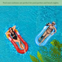Colchoneta Piscina Adultos, 4 en 1 Hinchables para Piscina, Flotadores Piscina Plegable, Hamaca de Agua Multipropósito, Hamaca de Agua Flotante para Playa y Fiesta en Piscina - details 4