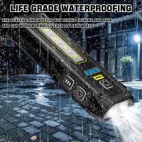 Lámpara de taller LED recargable: 7 Modos de linterna, Batería externa IP54, resistant to Agua, Luz DE TRABAJO LED magnética para reparación de coche, camping, Emergency - details 1