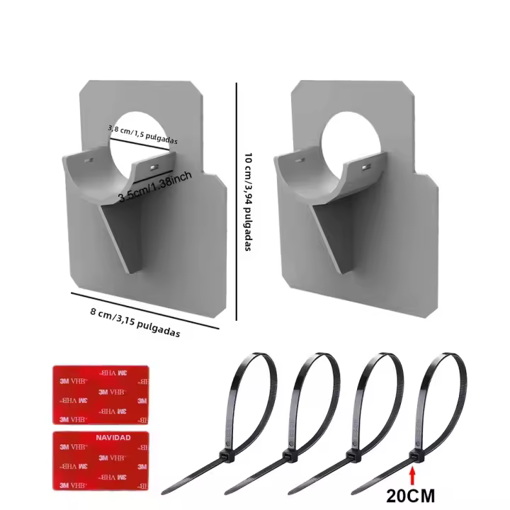 Soporte De Tubo Para Piscina Montaje En La Pared Protección Del Pared De La Piscina Soporte De Mangue De Agua 30-38mm Evita Que El Mangue Caiga - 1