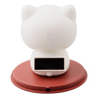 Gato De La Suerte Con Brazo Balanceándose Solarmente Decoración Para Oficina Hogar Coche Ornaments De Plástico - details 5