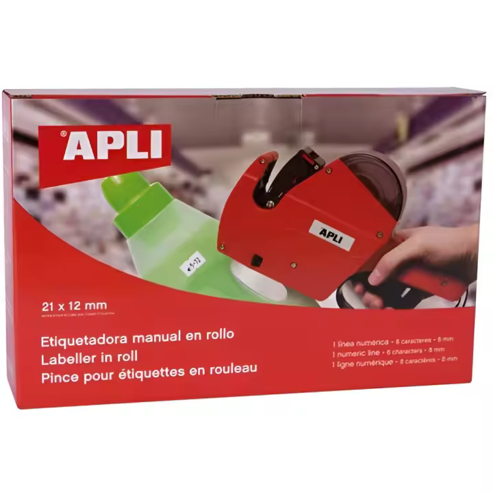 Apli etiquetadora precios 1 línea para etiquetas 8 caracteres - 1