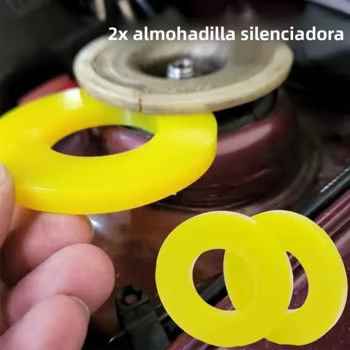 2X Almohadilla De Silenciador De Goma Universal Para Montaje En Torre De Amortiguadores Absorbedor De Choques Antideslizante Reducción De Ruido Para Conducción Silenciosa - 1