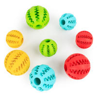 Juguete De Mascota Para Perro Suave Y Resistente Bola De Goma Elástica Para Masticar Y Limpieza De Dientes Juguete Interactivo Para Animales De Compañía - details 0