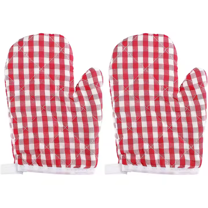 2pcs Oven Mitts Oven Gloves Kitchen Heat Resistant Microwave Gloves Kitchen Mitts for Grilling Cooking Baking Barbecue - 1
