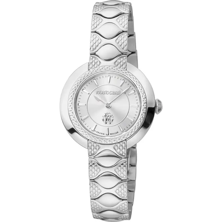 Reloj de pulsera Roberto Cavalli by Franck Muller - RV1L180M0011 correa color: Gris plata Dial Gris plata Mujer - 1