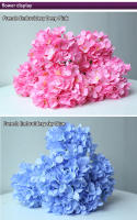 Gran Tamaño 5 Cabezas De Flores Artificiales Hydrangea En Blanco Y Rosa Para Boda Decoración De Fiesta En Casa Flores Silken Para Arreglo De Novia - details 14
