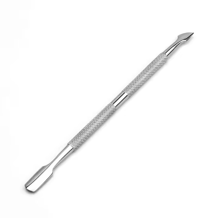 Doble Cabeza Pusher De Cutícula Herramienta De Eliminación De Uñas De Gel Limpieza De Suciedad Y Piel Muerta Herramienta De Manicura De Acero Inoxidable - 1