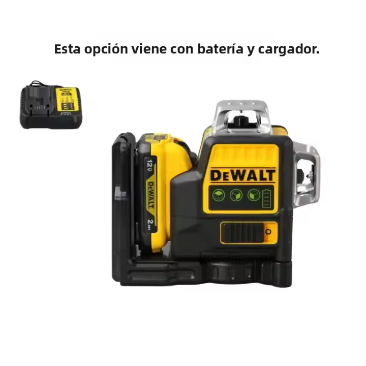 Nivel De Láser DEWALT DW089LG Auto Nivelado 12 Líneas 3 X 360 Grados Banda Verde Batería Li-Ion 12V Máximas Lasers - 1