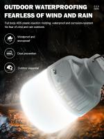 Bombilla LED Recargable Al Aire Libre Con Gancho Para Camping Y Pesca Luz De Emergencia Portátil Brillante Con Lente De Noche - details 11