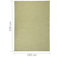 vidaXL Alfombra de Exterior de Tejido Plano Verde 140x200 cm Jardín Patio - details 5