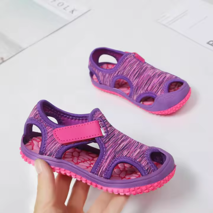 Mov Sandalias de playa antideslizantes para niños y niñas, zapatos de fondo suave, deportes acuáticos al aire libre, Verano - 1
