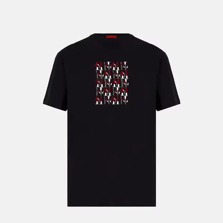 Camiseta De Algodón Puro Para Hombre Verano 2024 Estilo Callejero Clásico Suelto Moda Casual Cuello Redondo Manga Corta Transpirable - 1