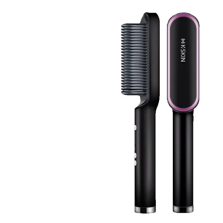 Hair Straightener Comb Matte Black - 1