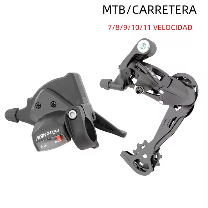 Derileador Trasero De Montaña microNEW Para Bicicleta 7 8 9 10 11 Velocidades Accesorios De Bicicleta Material De Aluminio - 1