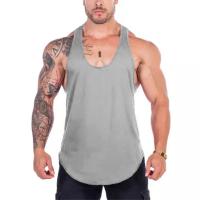 Camiseta Deportiva Sin Mangas Para Hombre Estilo Fitness Y Gimnasio Secado Rápido Transpirable Verano Y-Back Mesh Para Ejercicio Y Musculación - details 5