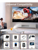 Proyector Portátil Emiuzek YG300 Mini LED Para Teléfono Plug-In Teatro Doméstico Adecuado Para Exteriores Y Entretenimiento En Casa - details 10