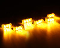 Luz De Advertencia Estroboscópica Frontal Para Coche 12V LED Luz De Señal De Emergencia Policial Con Luz De Día Potencia Alta Material Plástico - details 3