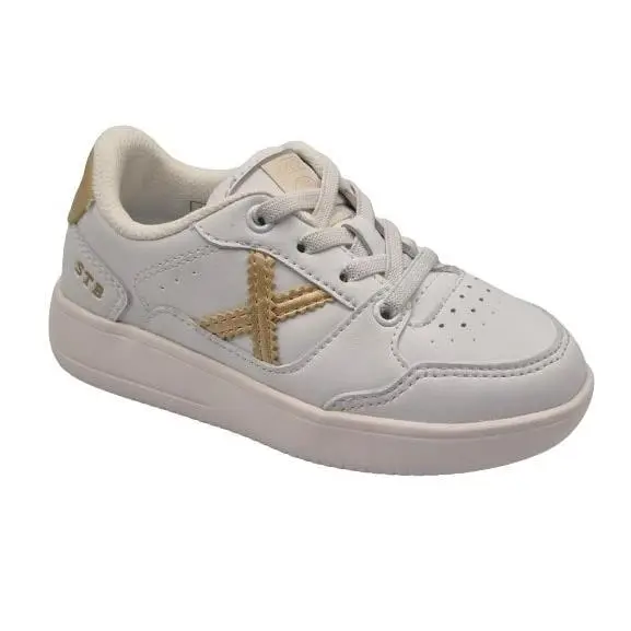 Zapatillas Deportivas Para Niños Unisex, Marca Munich, En Color Blanco. Munich Legit Kid 02 - 1