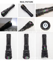 Linterna multifuncional para exteriores, práctica, retráctil, de largo alcance, con zoom, para patrullaje, linterna dedicada de larga duración. - details 1