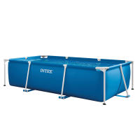 INTEX - Piscina desmontable rectangular Metal Frame de hasta 3 metros, color azul, resistente y duradera, +6 años, 30 min. montaje, piscinas desmontables, piscinas familiares, fácil montaje - details 1
